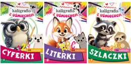 Zestaw KALIGRAFI z Uśmiechem Dla Dzieci Poznaję LITERKI CYFERKI SZLACZKI