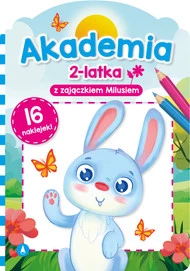 Akademia 2-Latka z Zajączkiem Milusiem z Naklejkami 2+ Skrzat
