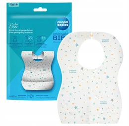 CANPOL BABIES Wodoodporne Śliniaki Jednorazowe z Kieszonką 10 szt. 1/800