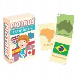Piotruś KRAJE ŚWIATA Gra Karciana MINI 4+ Kangur