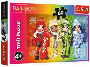 Trefl Puzzle 60 Radosne lalki Rainbow High 17380