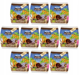 Herbatniki Mini Jungle z czekoladą 10x100g BIO