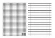 Liniuszek A5 Dwustronny KRATKA LINIA Pomoc Szkolna Interdruk 09306