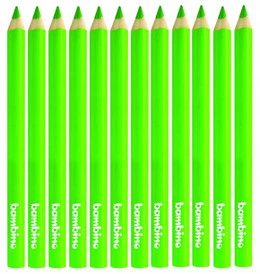Kredki Trójkątne Grube op. 12 szt. Jasnozielone Bambino