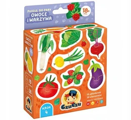 CzuCzu Puzzle do pary Owoce i warzywa 18m+