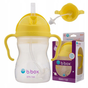 Bidon ze słomką 240 ml niekapek cytrynowy B.BOX