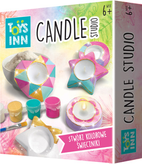 Candle Studio Tworzenie Świeczników Z Gipsu Zabawka Kreatywna DIY 6+ Stnux