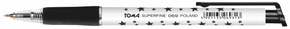 Długopis Biurowy Automatyczny Czarny Superfine W Gwiazdki 0,5mm TOMA TO-069