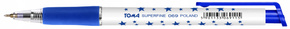 Długopis Biurowy Automatyczny Niebieski Superfine W Gwiazdki 0,5mm TOMA
