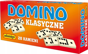 Gra Domino Klasyczne 28 Plastikowych Kamieni 8+ Adamigo