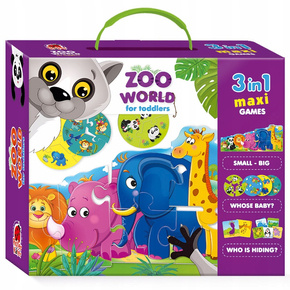 Gra Edukacyjna Dla Maluchów 3w1 Zoo 3+ Roter Kafer