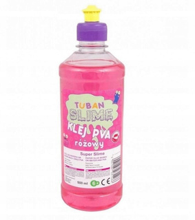 Klej Do Papieru Slime Glut PVA 500 ml RÓŻOWY 6+ Tuban