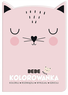 Kolorowanka Kreatywna KOCIA BEBE A4 16 Kartek Wyklejaj Szkicuj 4+ Interdruk