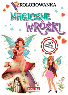 Kolorowanka Magiczne Wróżki + Naklejki Brokatowe Martel