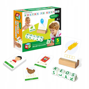 Montessori Kostka Po Kostce PISANIE 5 Kostek Zabawka Edukacyjna 6+ Multigra