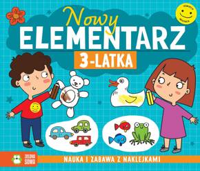 Nowy Elementarz 3-latka Nauka I Zabawa + Naklejki Zielona Sowa