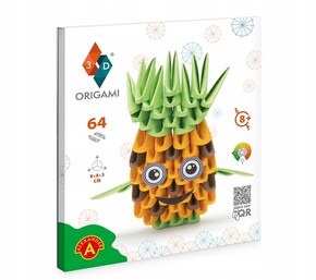 Origami 3D ANANAS 64 Elementy Zestaw Kreatywny 8+ Alexander 2826