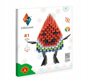 Origami 3D ARBUZ 81 Elementy Zestaw Kreatywny 8+ Alexander 2825