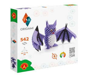 Origami 3D NIETOPERZ 542 Elementy Zestaw Kreatywny 8+ Alexander 2554