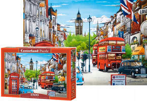Puzzle 1500 Układanka Widok Obraz Ulica BIG BEN London Anglia 9+ Castor