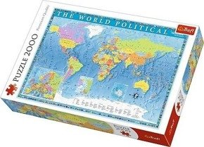 Puzzle 2000 Polityczna mapa świata Trefl