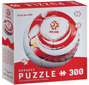 Puzzle 300 Okrągłe Piłka Nożna Sport Dla Chłopców Polska Interdruk
