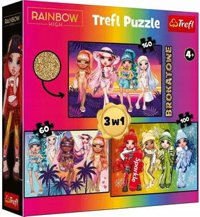 Puzzle 3w1 Układanka RAINBOW HIGH Lalki Laleczki 4+ Trefl