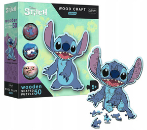 Puzzle 50 Drewniane Układanka LILO I STITCH Disney Kosmita Bajka 5+ Trefl