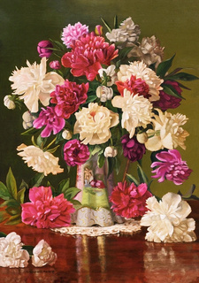 Puzzle 500 Układanka Piękne PEONIE Kwiaty W Wazonie Obraz 9+ Castorland