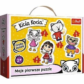 Puzzle Baby Classic Rodzina Kicia Kocia Trefl 36088 OUTLET