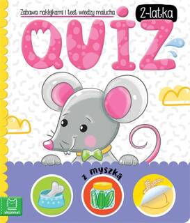 Quiz 2-Latka Dwulatka Z Myszką Zabawa Naklejkami i Test 0+ Aksjomat 3498