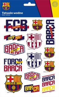 Tatuaże Wodne Zmywalne Dla Dzieci Barcelona Barca Fan Piłka Nożna 3+ Astra