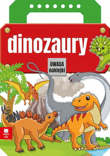 Teczka Dinozaury Kolorowanka + Naklejki BooksAndFun