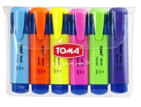 Zakreślacz Mistral mix 6 kolorów TOMA