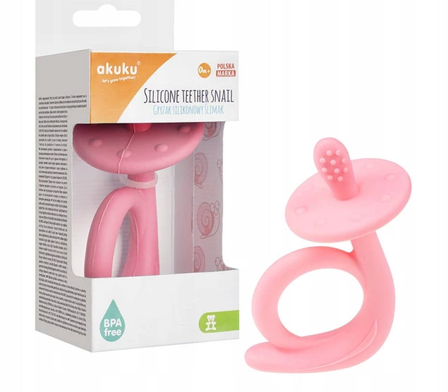 Gryzak silikonowy Ślimak Akuku