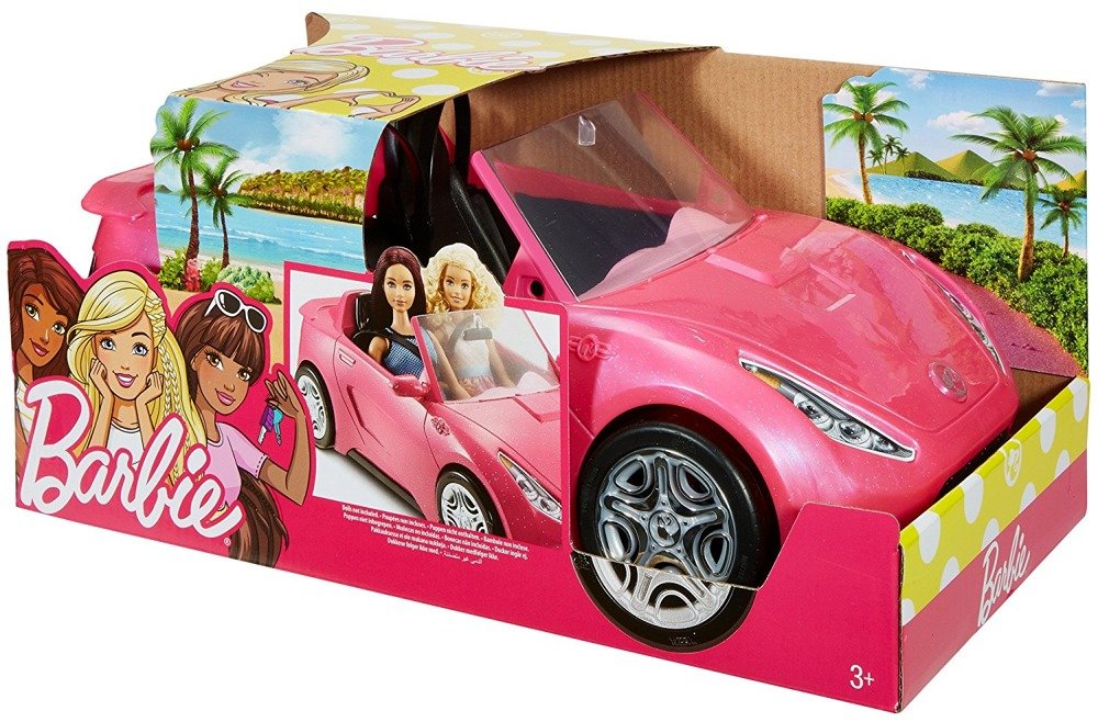 Samochód BARBIE Różowy Kabriolet Mattel DVX59 ☛ Sklep