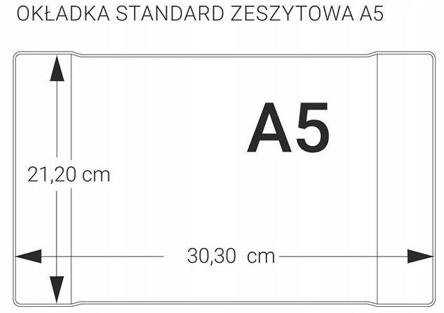 10x Okładka Szkolna Na Zeszyt Książki A5 PRZEZROCZYSTA Biurfol ZESTAW