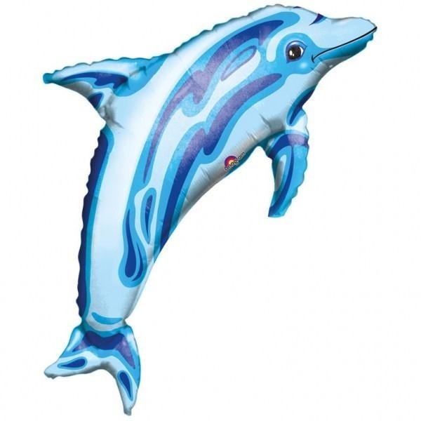 Balon foliowy Super Shape - Delfin niebieski