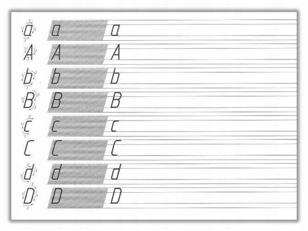 Blok Ćwiczymy Pismo Techniczne A4 Interdruk
