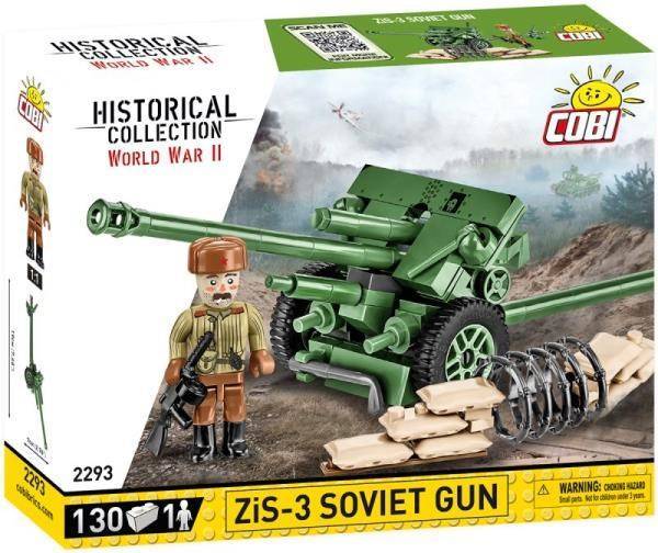 COBI 2293 Historical Collection WWII ZiS-3 76 mm Divisional Gun M1942 130kl