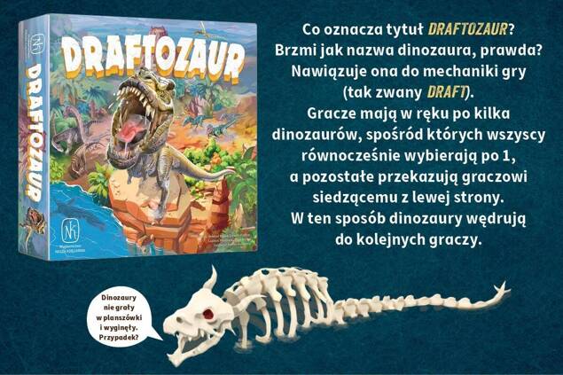 Draftozaur Rodzinna Gra Planszowa O Dinozaurach 8+ Nasza Księgarnia