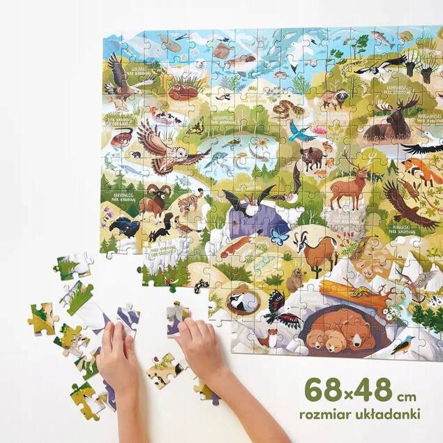 Dzikie Puzzle Parki Narodowe Układanka 200el. 6+ CzuCzu