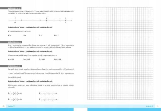 Egzamin Ósmoklasisty MATEMATYKA Arkusze Egzaminacyjne SBM (BR)