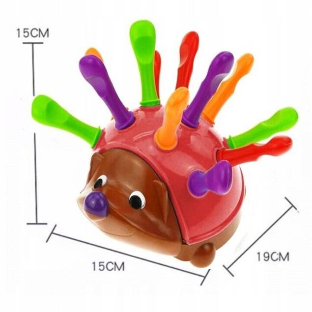 Jeż Z Kolcami Do Nauki Liczenia Zabawka Edukacyjna 14 El RÓŻOWY 6+ Norimpex
