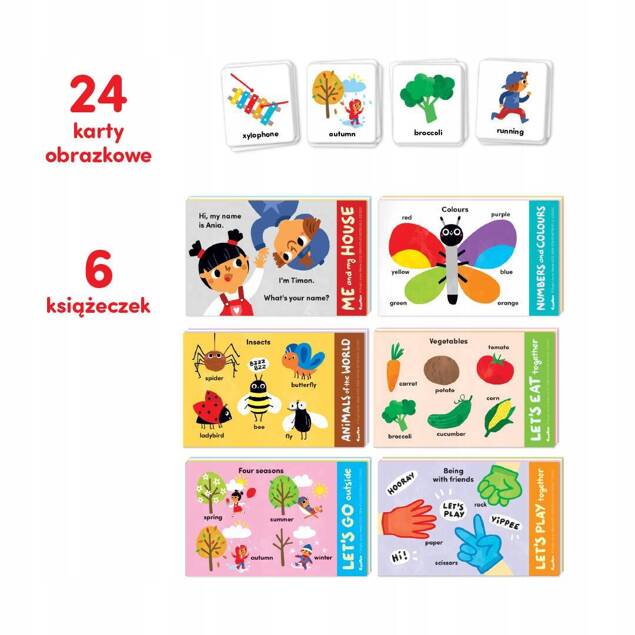 Książeczki Do Nauki Języka Angielskiego Dla Dzieci 4-6+ CzuCzu