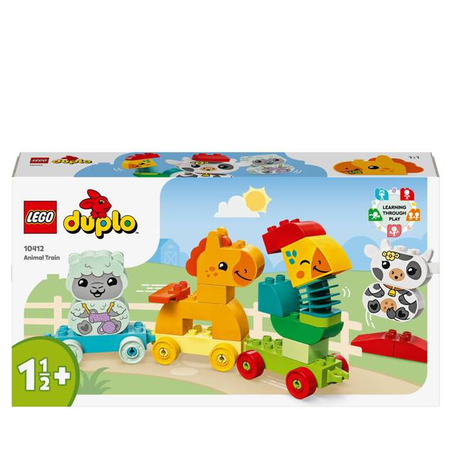 LEGO Duplo Pociąg Ze Zwierzątkami 19 el. 1,5+ 10412