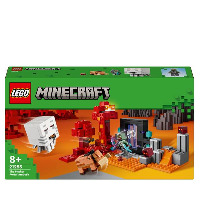 LEGO Minecraft Zasadzka W Portalu Do Netheru 352el. 8+ 21255