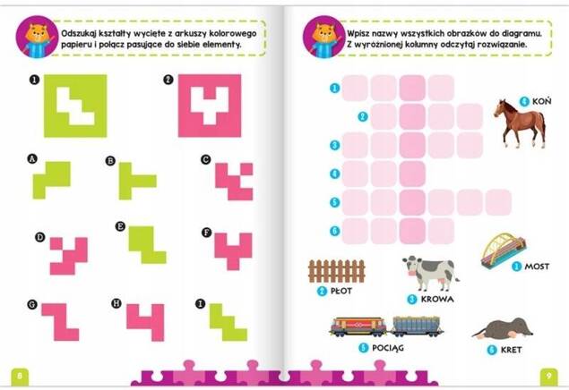 Łamigłówki Dla Przedszkolaka Czerwona Książeczka 6+ Aksjomat 4012