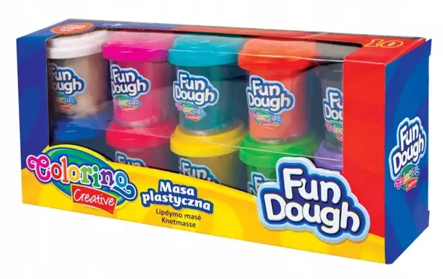 Masa plastyczna / ciastolina 10 kolorów Fun Dough 34302 Colorino Creative