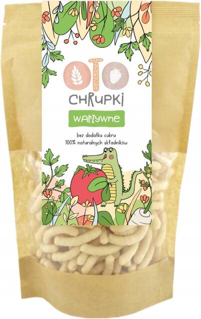 OTO Chrupki Naturalne WARZYWNE Kukurydziane Zdrowe Przekąski 25g Otolandia